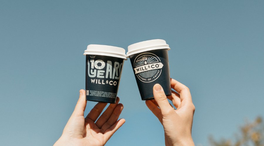 Celebrating a Decade of Will & Co with Limited Edition 10 Year Takeaway Cups - Will & Co Coffee