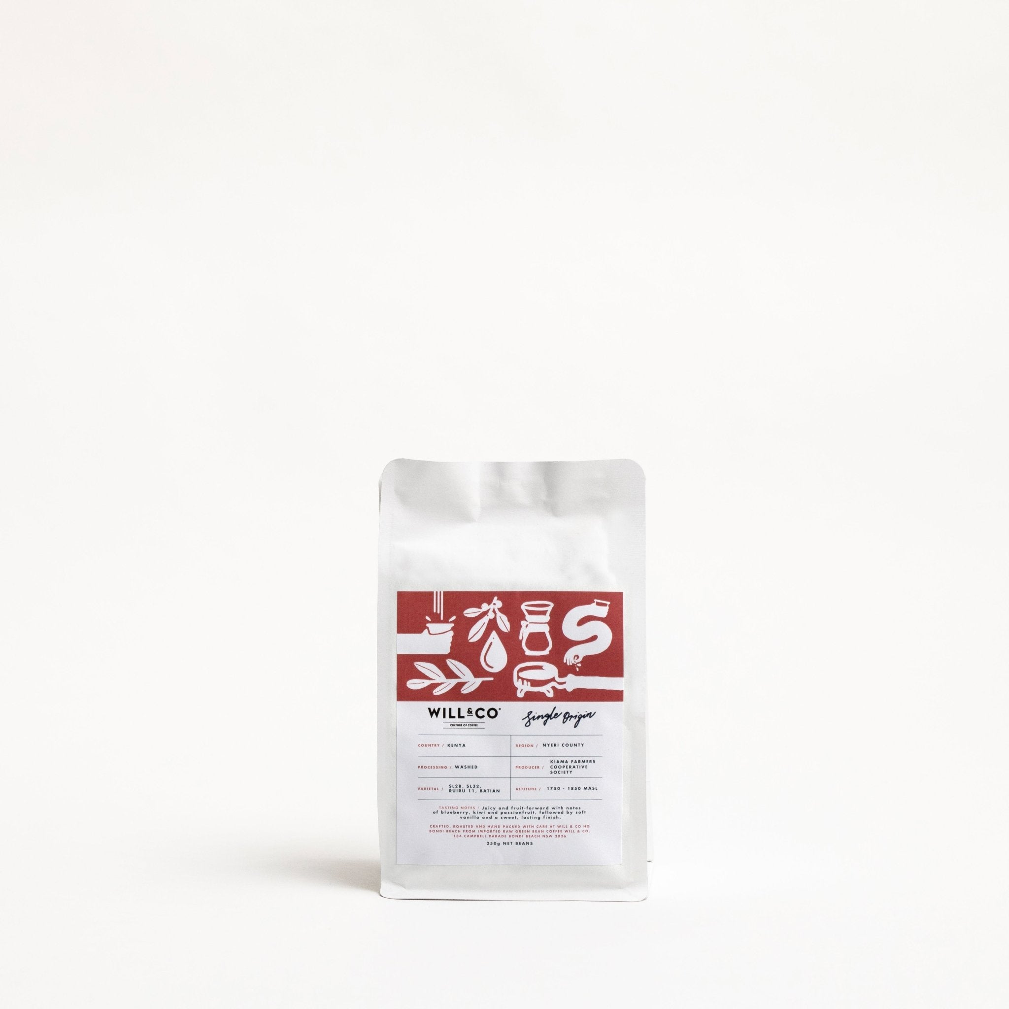 Kenya Kiamaina Single Origin Coffee Beans - Will & Co Coffee