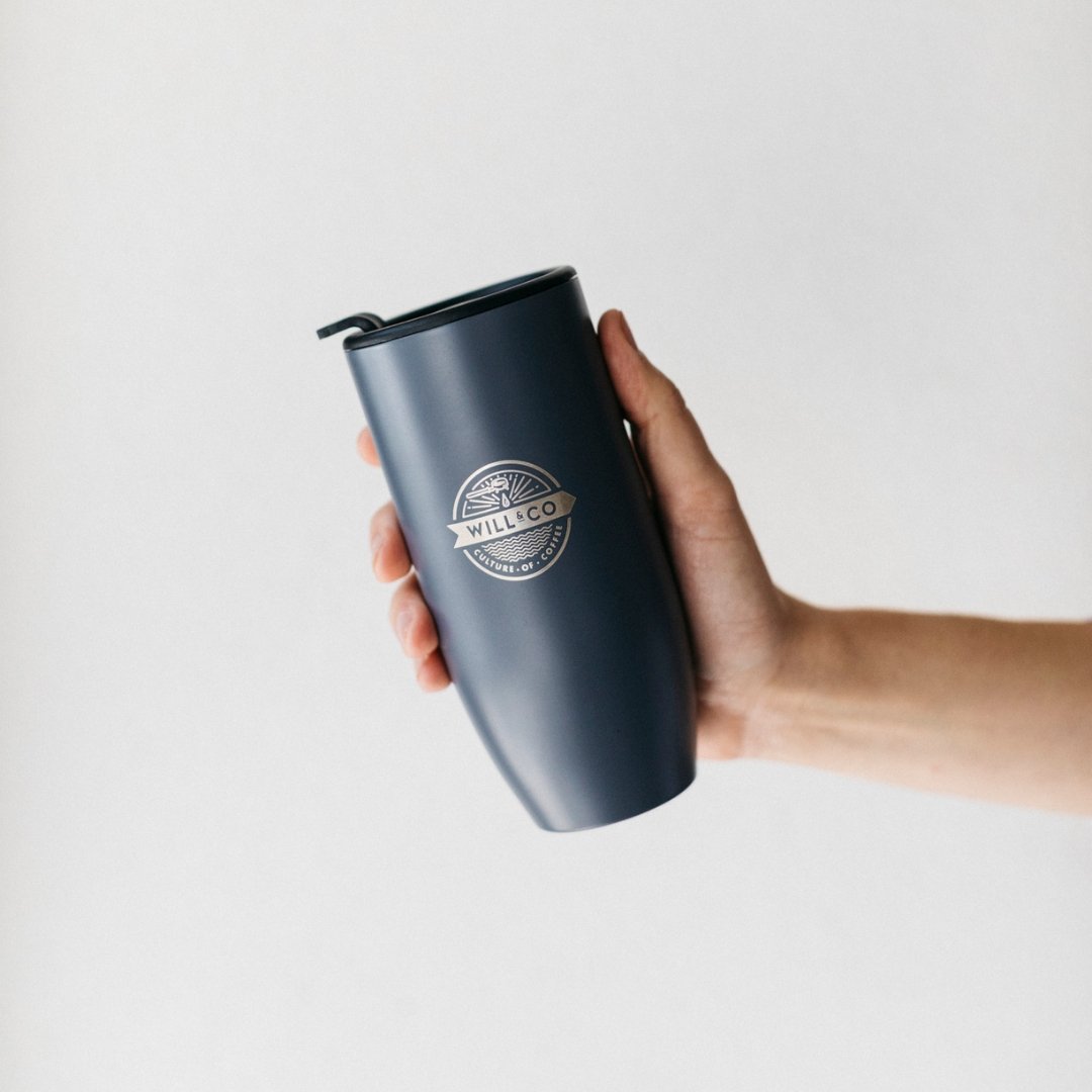12oz Reusable Thermos Cup - Will & Co Coffee